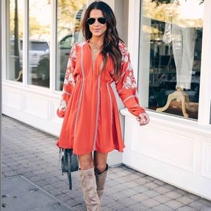 VICI Embroidered Floral Dress. NWT